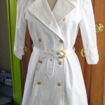 White cotton trenchcoat