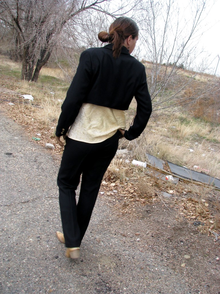 Women's Tuxedo From The Back
