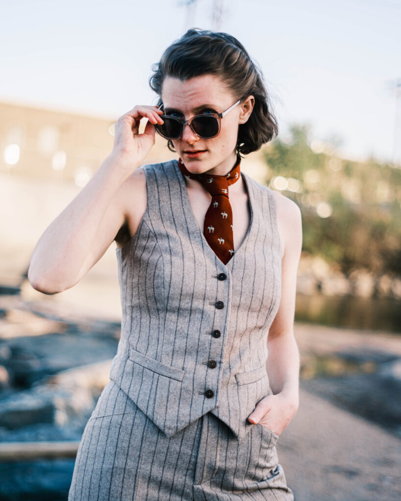 Chalk Stripe + Cashmere = Women's Vests – VigilanteLabs